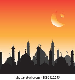 Ramadan Background Concept Vector