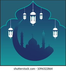 Ramadan Background Concept Vector