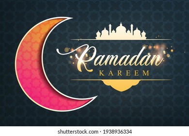 Ramadan background with copy space