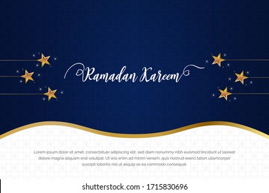 Ramadan Background Design with Beautiful and Elegant Look and Typography.