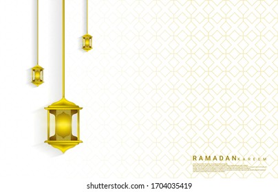 Ramadan background design, with gold colored lantern ornaments, and complete with gold gradations, check for ramadan background, posters, covers, web, cards, benner, etc.