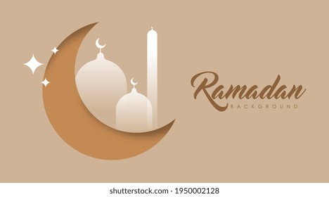 Ramadan background illustration. Islamic background illustration.