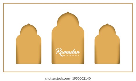 Ilustración de fondo de Ramadán. Ilustración de fondo islámica.