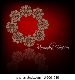 Ramadan background with Ramadan Kareem