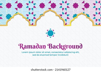 Ramadan background with ornament islamic pattern
