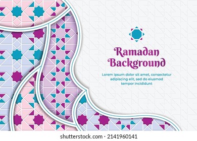 Ramadan background with ornament islamic pattern