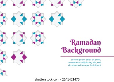 Ramadan background with ornament pattern