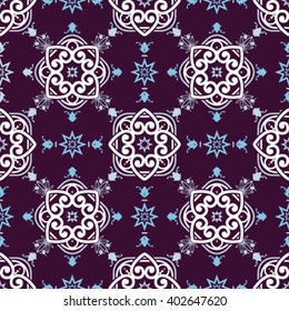 Ramadan background pattern. Islamic wallpaper pattern for holy month of Ramadan Kareem. Geometric pattern. Arabic calligraphy in translation '' Ramadan ''. Vector 