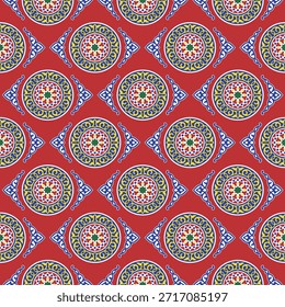 Patrón de fondo de Ramadán Vector de tela de tienda árabe egipcio tradicional