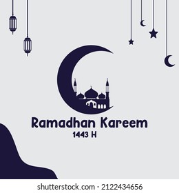 ramadan background template,simple  and  attractive design. suitable for greeting card templates, social media content, company, business, etc