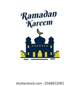 Ramadan background theme for greetings, card, infographic, flyer, template vector design template. Arabic and Islamic symbol. Ornament and element shape, dark blue colour