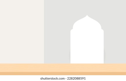Vector de fondo de Ramadán. Mes sagrado en la religión islámica. Evento de Ramadán en estilo de diseño de papel. Plantilla de publicación en medios sociales.