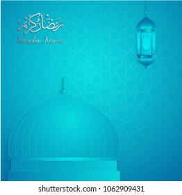 ramadan backgrounds vector,Ramadan kareem  arabic pattern blue background