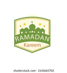 Ramadan badge collection vector illustration