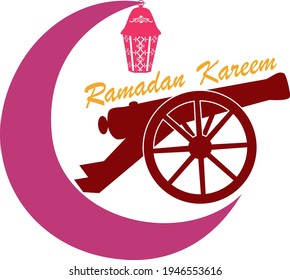 Ramadan Ball con linterna. ilustración vectorial