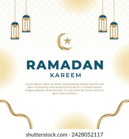 Ramadan Banner Hintergrund Einfaches Ramadan Banner