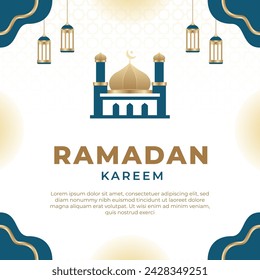 Ramadan banner background simple ramadan banner
