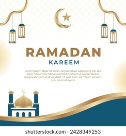 Ramadan banner background simple ramadan banner