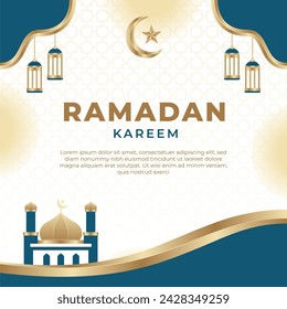 Ramadan Banner Hintergrund Einfaches Ramadan Banner