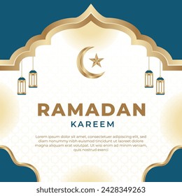 Ramadan Banner Hintergrund Einfaches Ramadan Banner