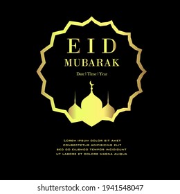 Ramadan Banner Design. Eid Mubarak Vektor. Moslemische Bannervorlage mit Moschee eps10 kostenlose Lizenzgebühren