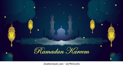 Ramadan Banner Design. islamisches Bannerdesign. Bannerdesign für heiligen Monat. Ramadan Coupon-Design