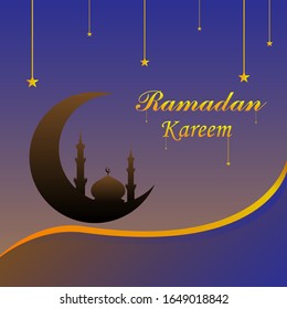Ramadan banner design. Ramadan vector.muslim banner template