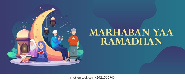 ramadan banner Islamic event background