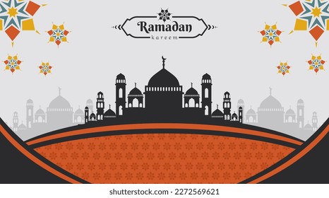 Ramadan banner tempalte illustration design