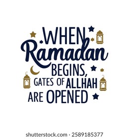 Ramadan Beautiful Islamic Typography Quote Design
