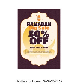 Ramadan big sale flyer poster template design