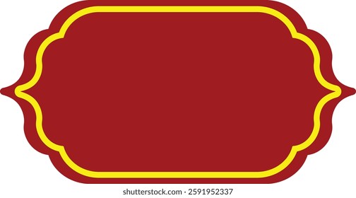Ramadan Border Decoration on White Background. Vector Illustration.