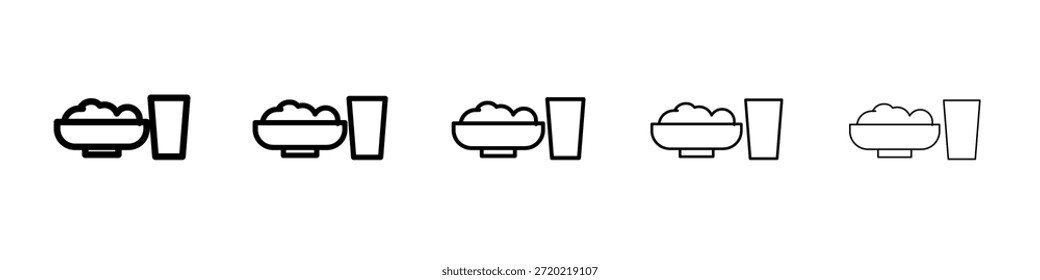 Ícone de café da manhã Ramadã design, logo, app, UI. Ilustração vetorial, EPS