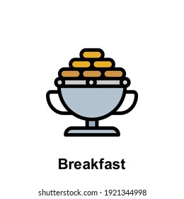 Ramadan breakfast outline icon. Element of Ramadan day illustration icon. Signs and symbols can be used for web, logo, mobile app, UI, UX