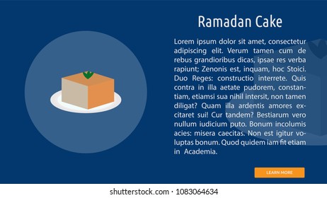 Ramadan Cake Conceptual Banner