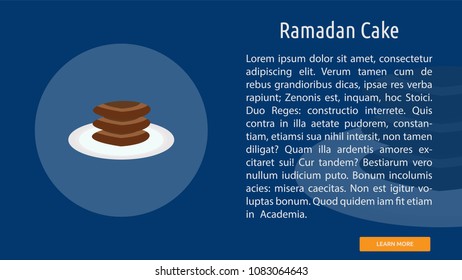 Ramadan Cake Conceptual Banner