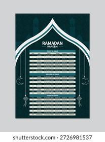 Ramadan Kalender Design Vorlage kreativ