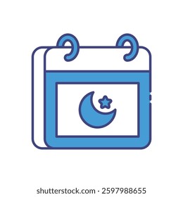 Ramadan Calendar Icon for Fasting Days and Religious Events
