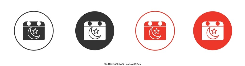 Ramadan Kalender Symbol für Logo, Vektorzeichen Symbol für Design
