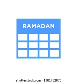 Ramadan calendar icon - vector