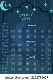 ramadan calendar and ramadan poster.