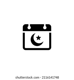 Ramadan Calendar Simple Flat Icon Vector Illustration