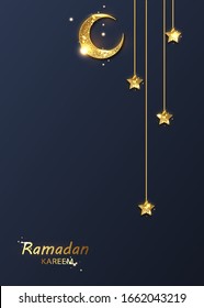 Ramadan card background graphic design islamic celebration elements for artwork.