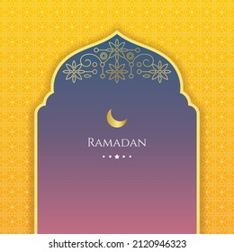 Ramadan card background islamic ramadan. - Vector.