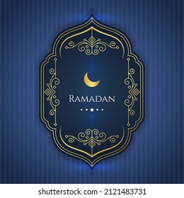 Ramadan card background islamic ramadan. - Vector.