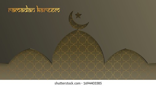 Ramadan card beautiful vector illustration