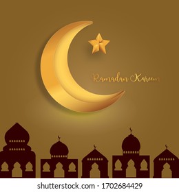 Ramadan card beautiful vector illustration