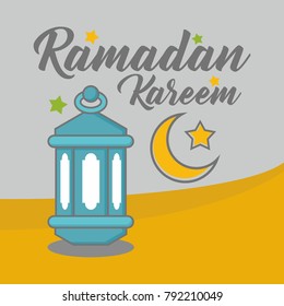 Ramadan card and poster illustration