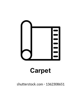 Ramadan carpet outline icon. Element of Ramadan day illustration icon. Signs and symbols can be used for web, logo, mobile app, UI, UX