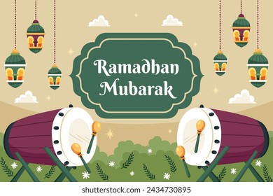 Celebración de Ramadán. Fondo de Ramadán. 10 de marzo. Plantilla de diseño de ilustración vectorial para póster, banner, flyer, tarjeta, poste, cubierta, postal. Ramadán Kareem. Ramadán Mubarak. Saludo islámico.